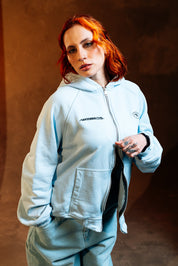 Zip Hoodie Azul Soft | Comfy & Cool