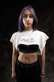 Boxeadora corta Blanca | HOODIERS CLUB