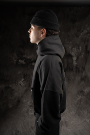 Capotero oversize Negro | BURNING