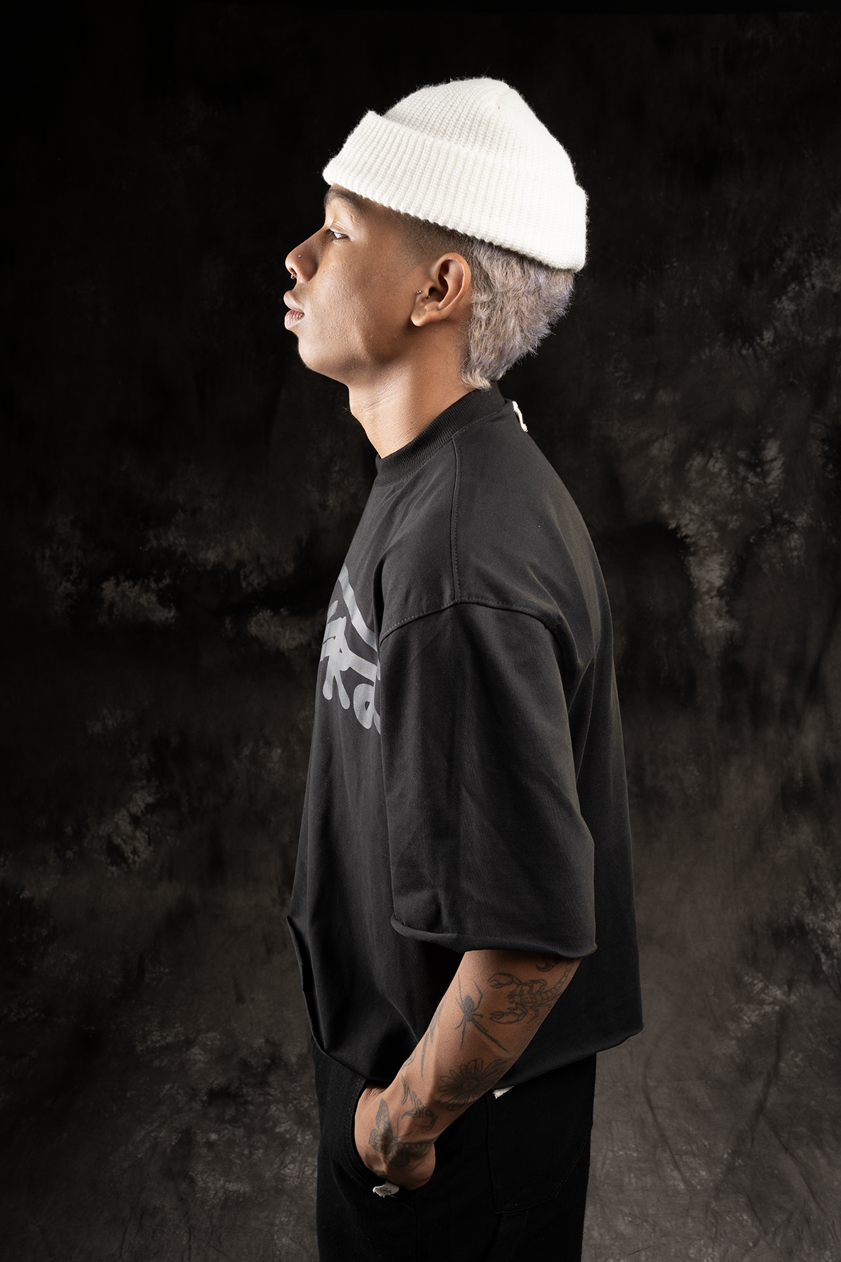 Camiseta Oversize Negro | BURNING