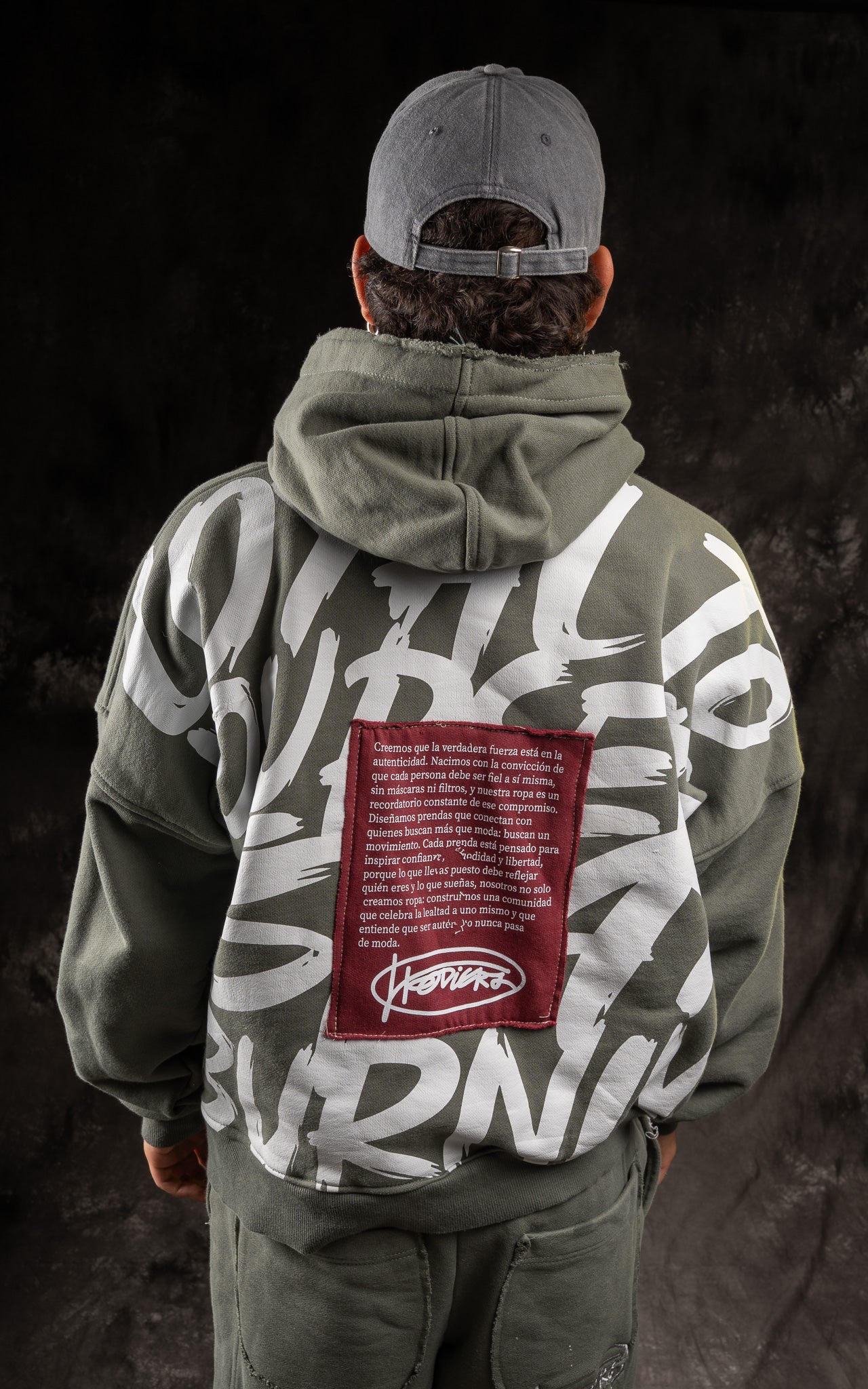 Ziper Slide oversize Verde Militar | BURNING