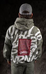 Ziper Slide oversize Verde Militar | BURNING