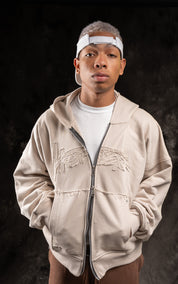 Ziper Slide oversize Crema | BURNING