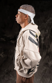 Ziper Slide oversize Crema | BURNING