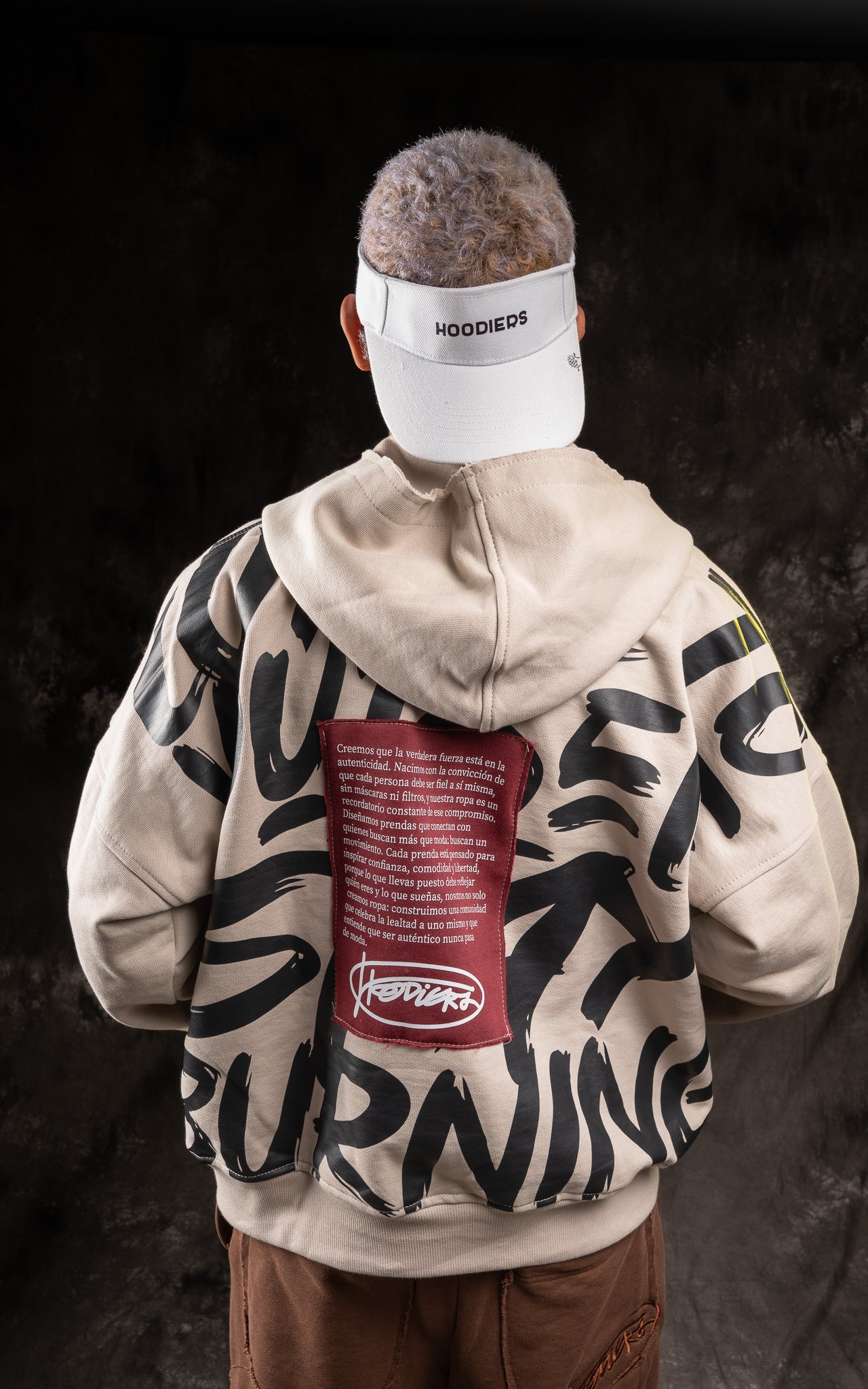 Ziper Slide oversize Crema | BURNING