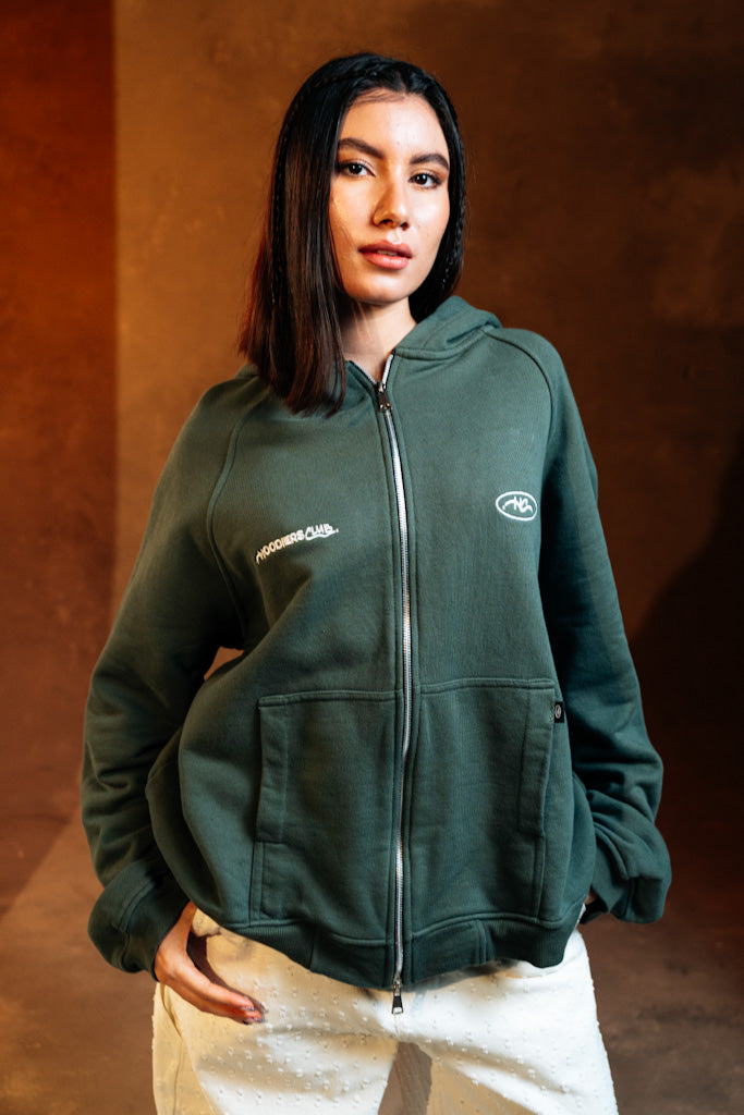 Zip Hoodie Verde Militar | Comfy & Cool